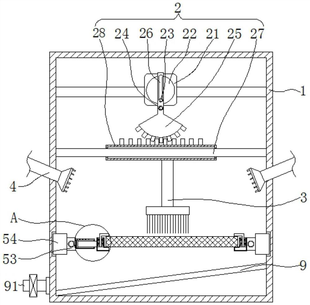 Central air-conditioner cleaning device