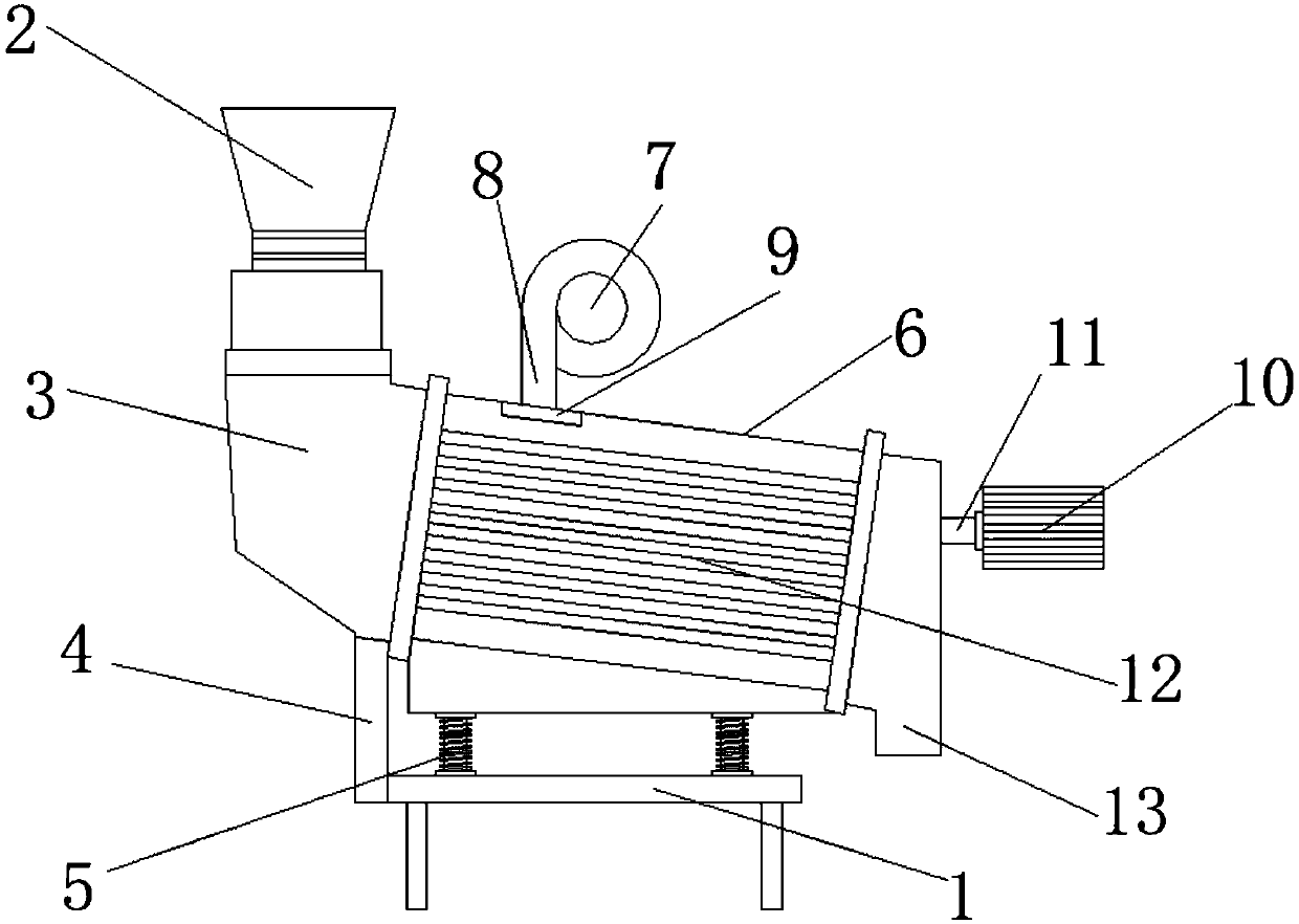 Separator for brown rice and rice husk