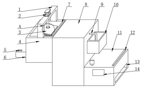 High-strength industrial waste residue treatment device with filtering function