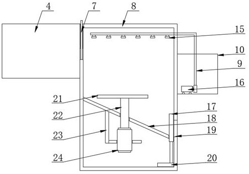 High-strength industrial waste residue treatment device with filtering function