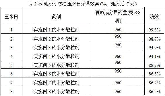 Terbuthylazine-containing water dispersible granules and preparation method thereof