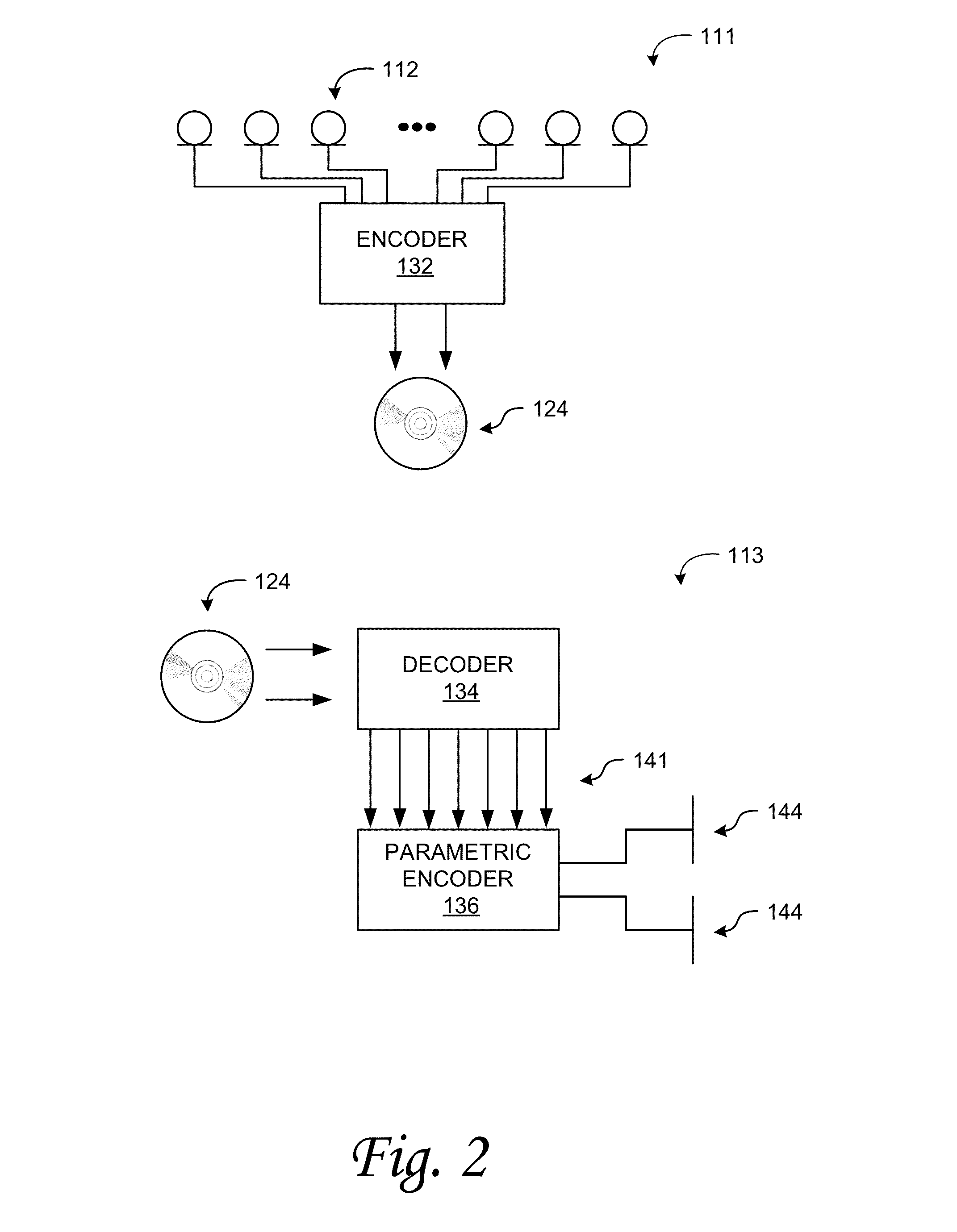 Multi-dimensional parametric audio system and method