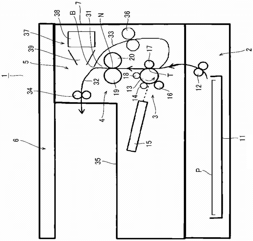 Paper conveying device, image forming device and reversing paper damage detection method