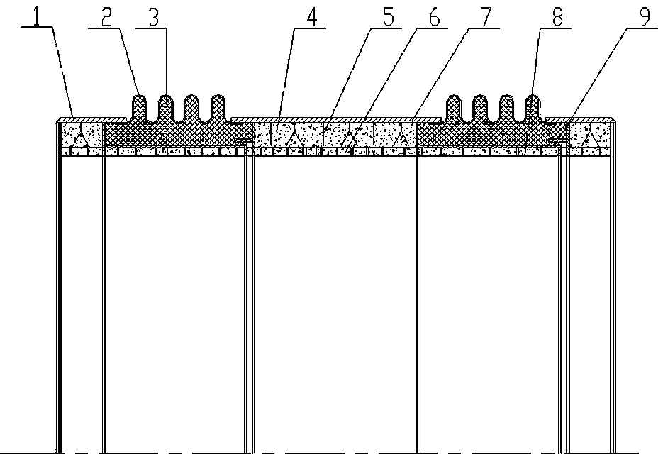 Heat-resistant type vaporizing flue metal corrugated expansion joint