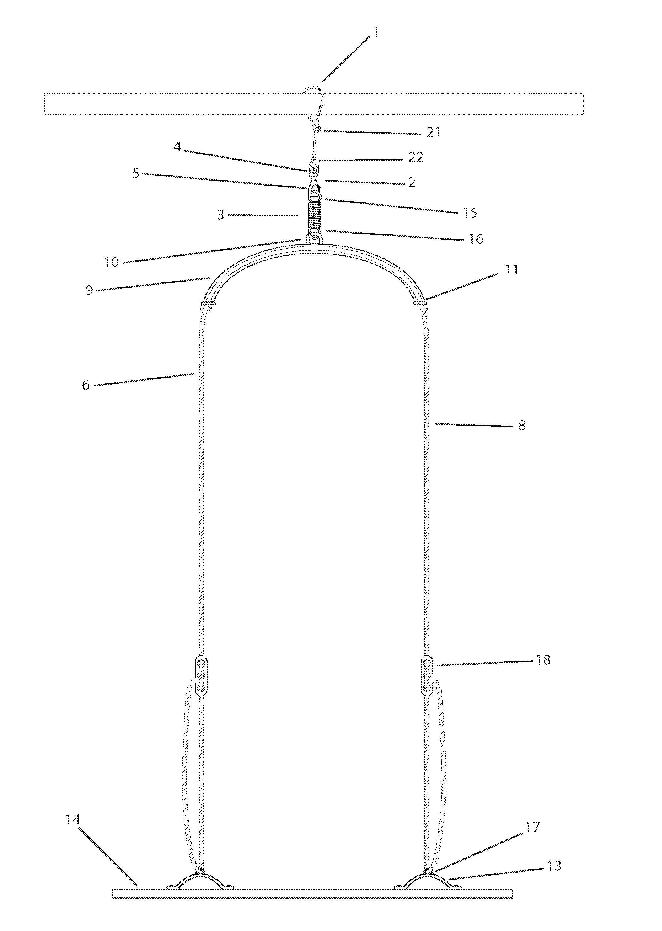 Stand up swing apparatus