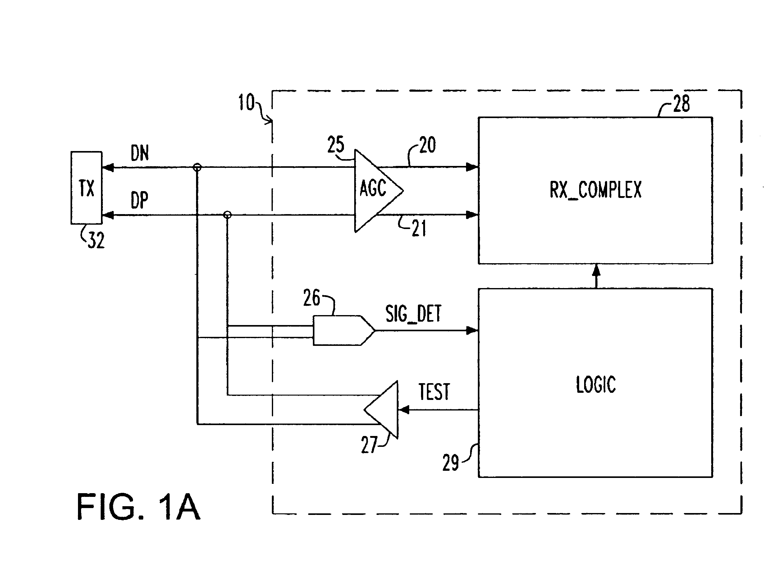 Apparatus and method for detecting loss of high-speed signal