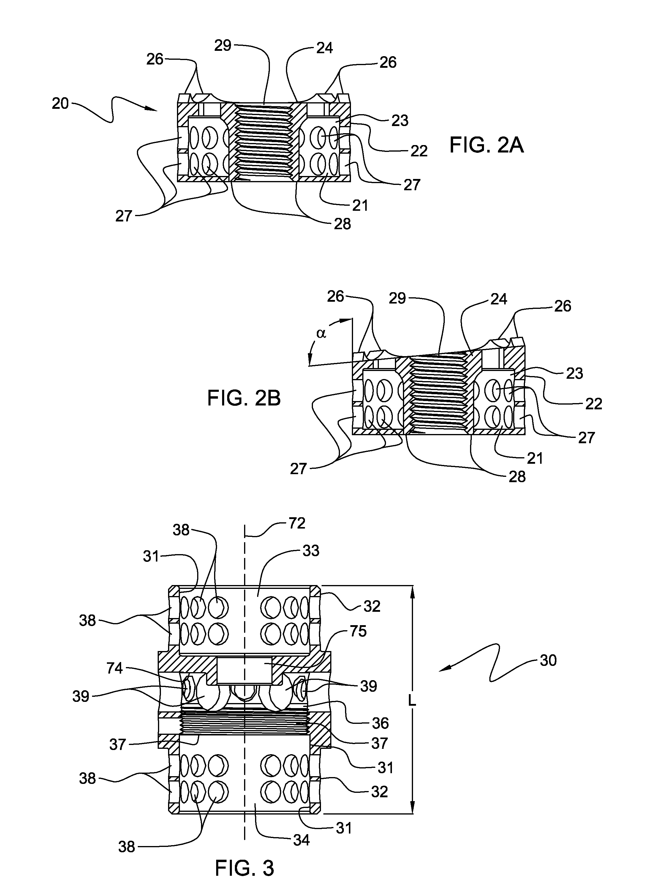 Vertebral body replacement device and method for use to maintain a space between two vertebral bodies within a spine