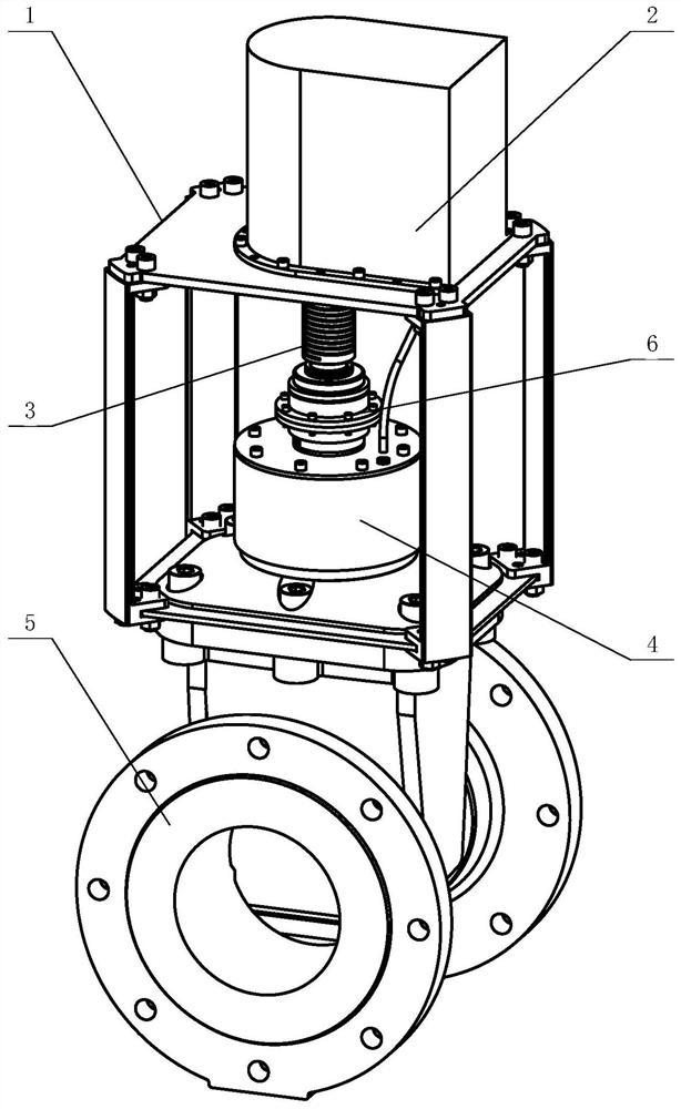 A low torque electric gas gate valve