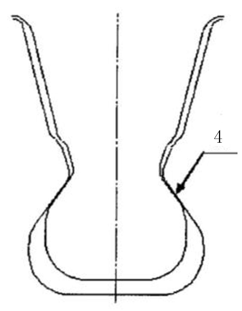 Method for measuring profile tolerance of large-size mortise on small-diameter projector