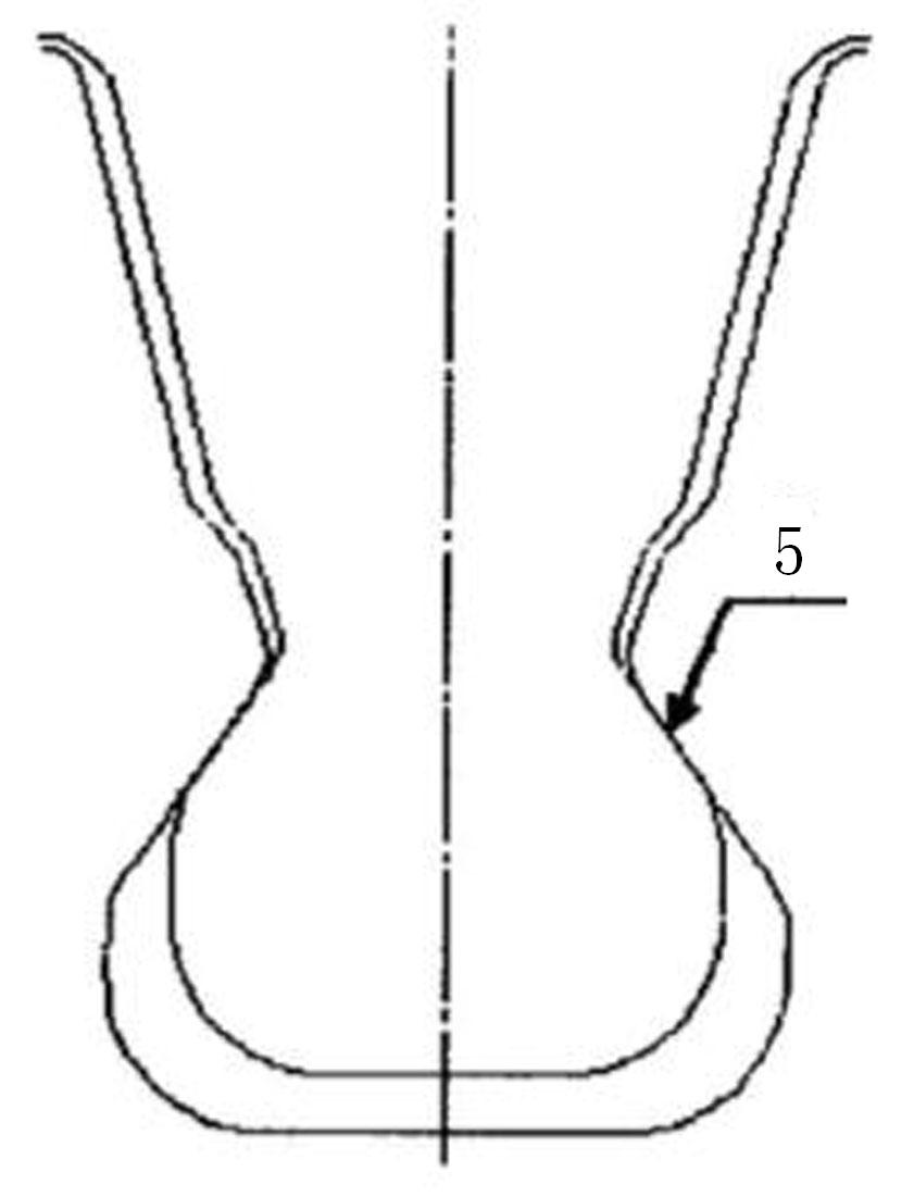 Method for measuring profile tolerance of large-size mortise on small-diameter projector