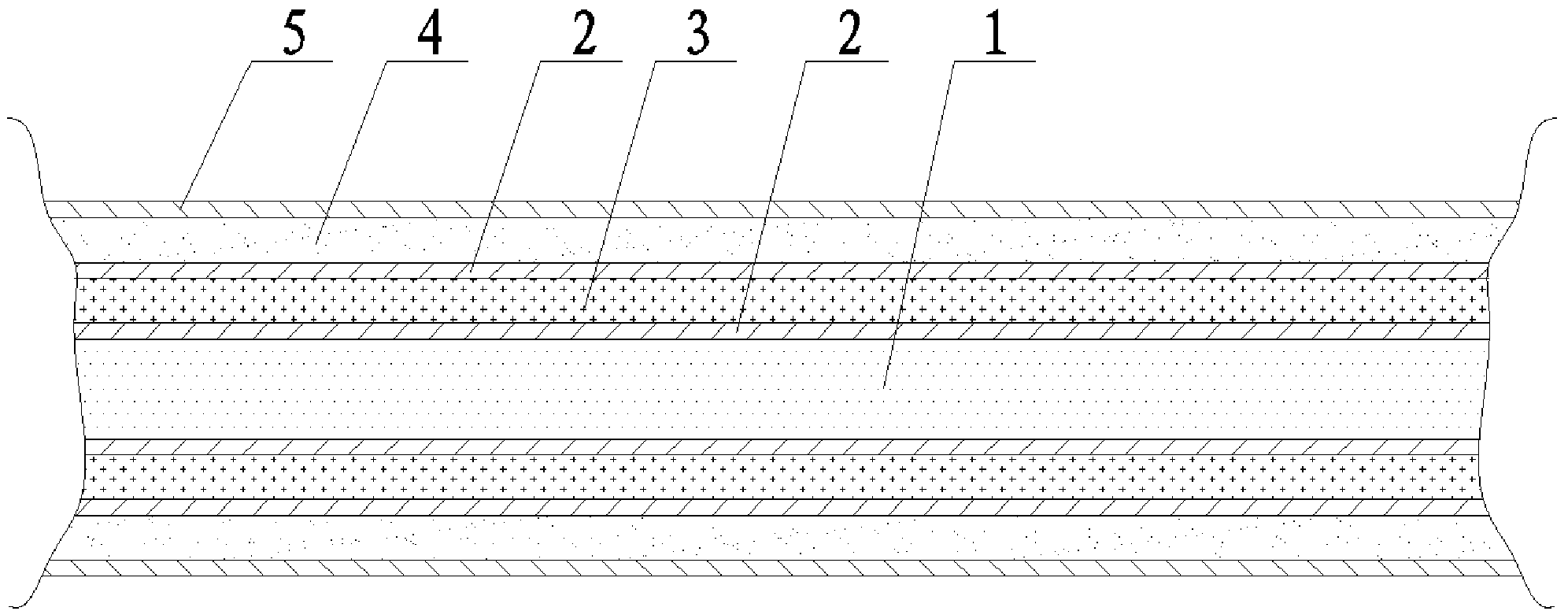 High temperature fire-proof synthetic crystal insulating tape and production process thereof