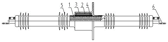 Dry capacitive-type through wall-penetrating bushing employing impregnated fiber