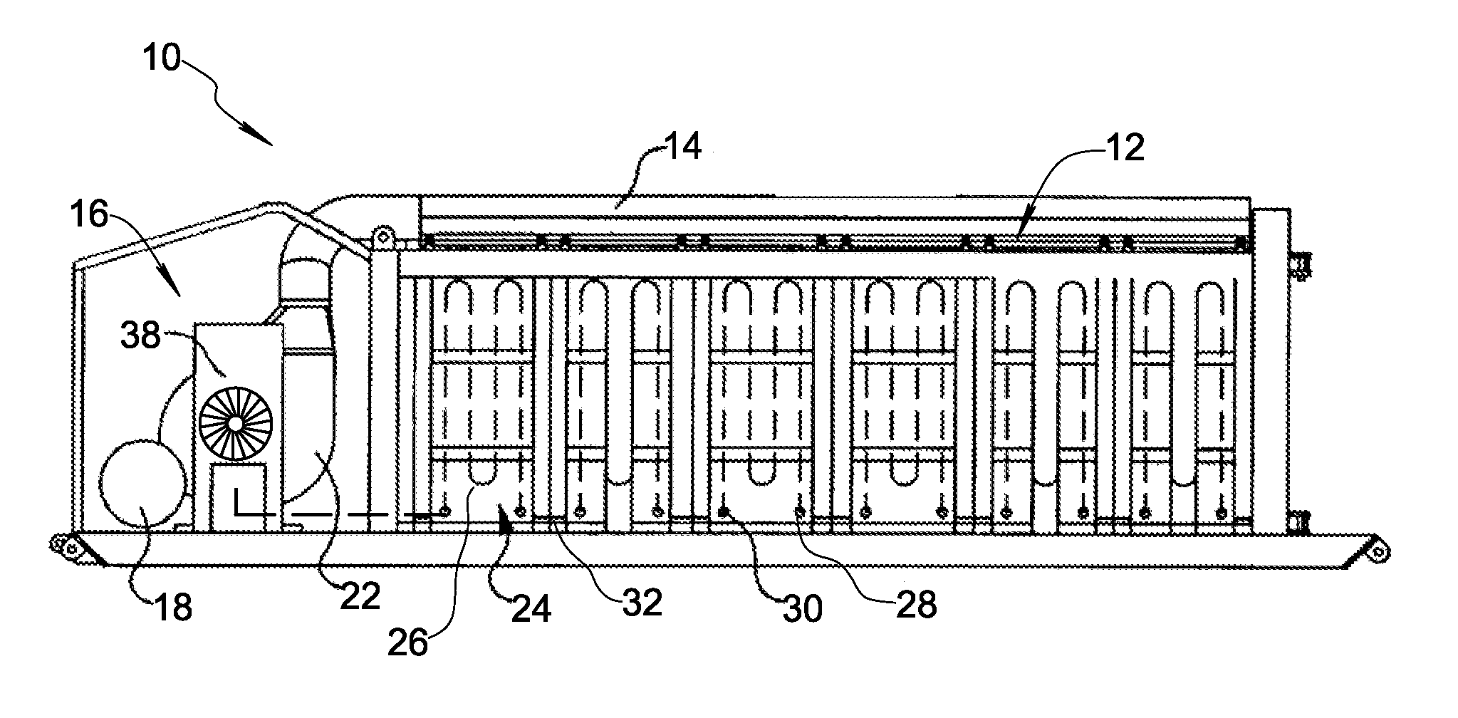 Air curtain incinerator having waste heat power generation