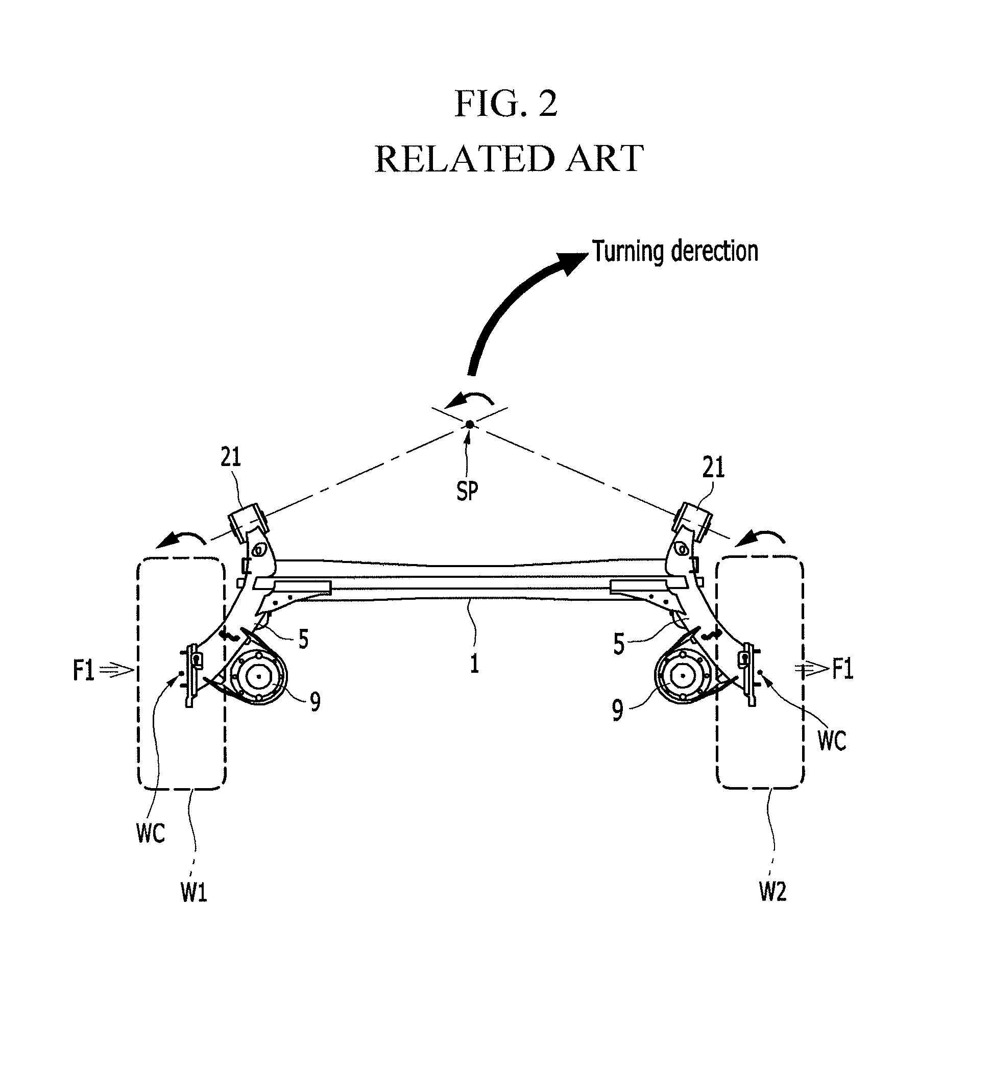 Coupled torsion beam axle type suspension system