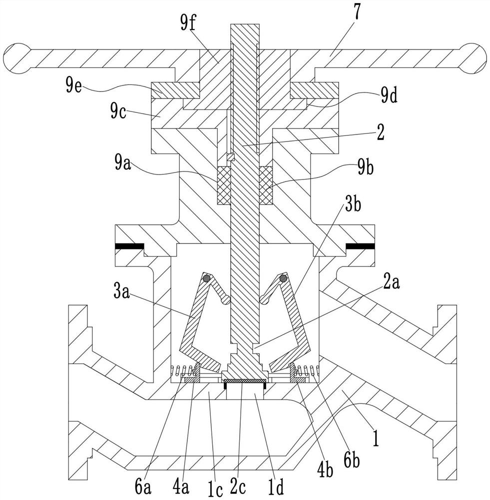 Self-cleaning stop valve