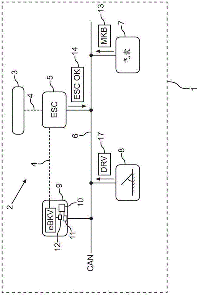 Motor vehicle with multi-collision brake