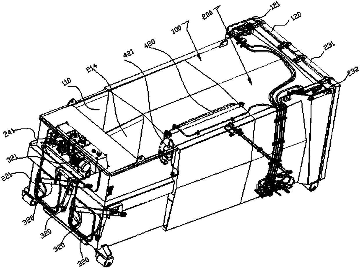 Garbage transferring box and garbage cleaning system