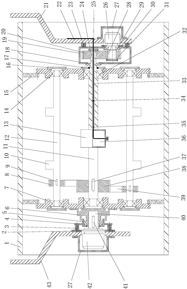 Vibration and oscillation composite type road roller steel wheel