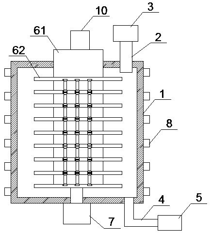 Sensor monocrystalline silicon etching device capable of etching uniformly