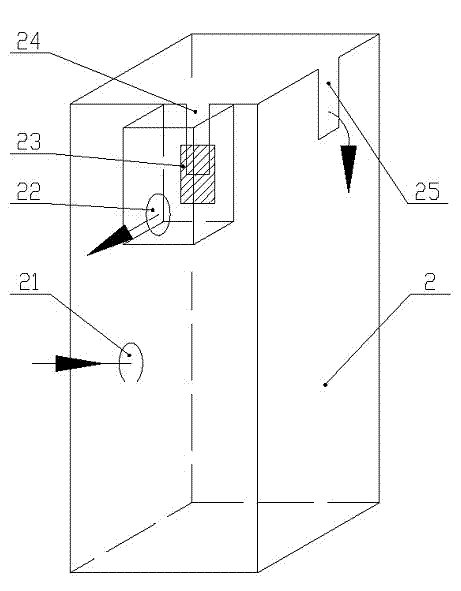 Continuous sequencing-batch aerobic subsequent treatment section influent water flow control device and flow buffer method