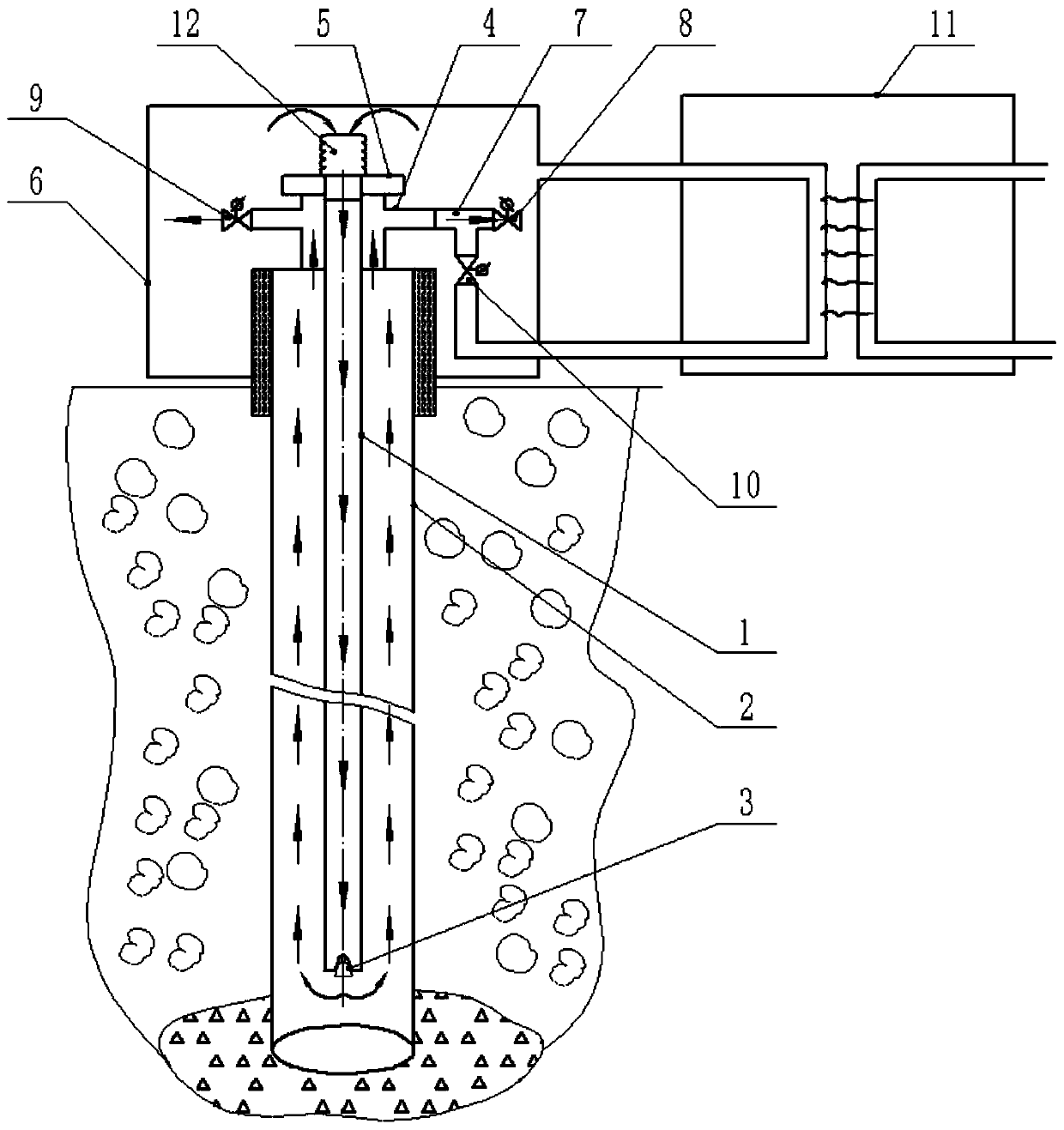 Geothermal heat extraction device