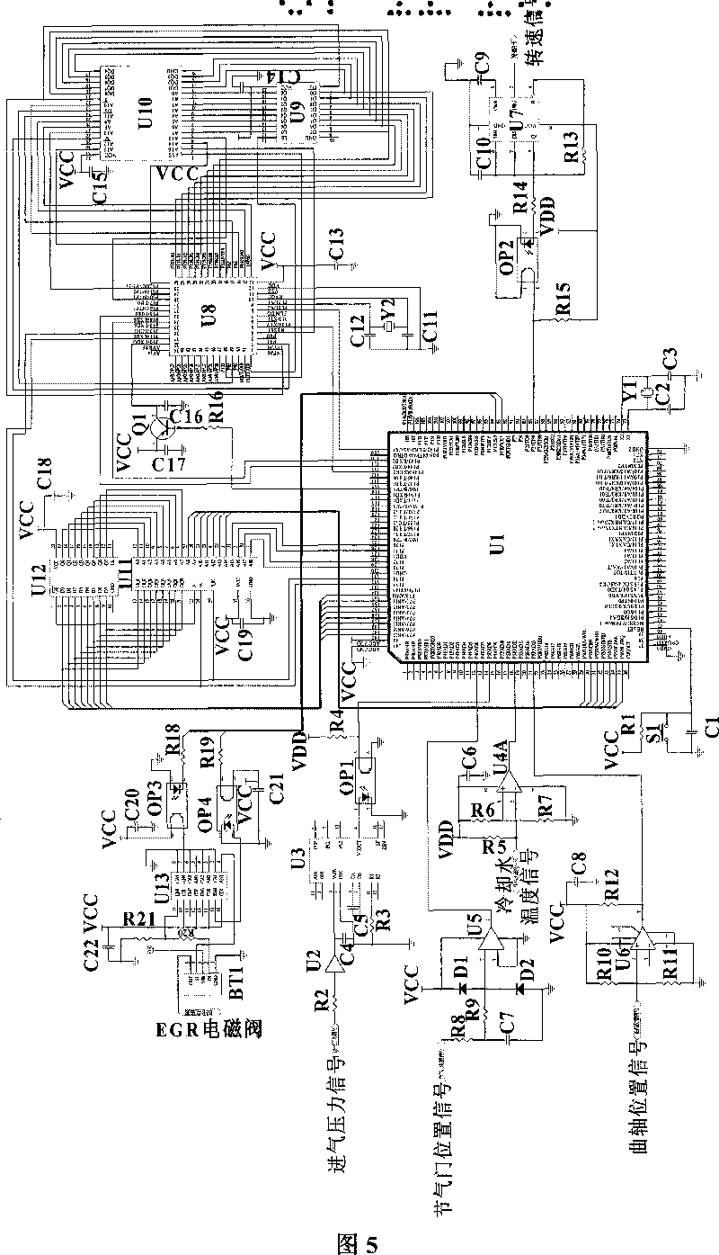 Method for controlling engine EGR rate by combined pulse spectrum