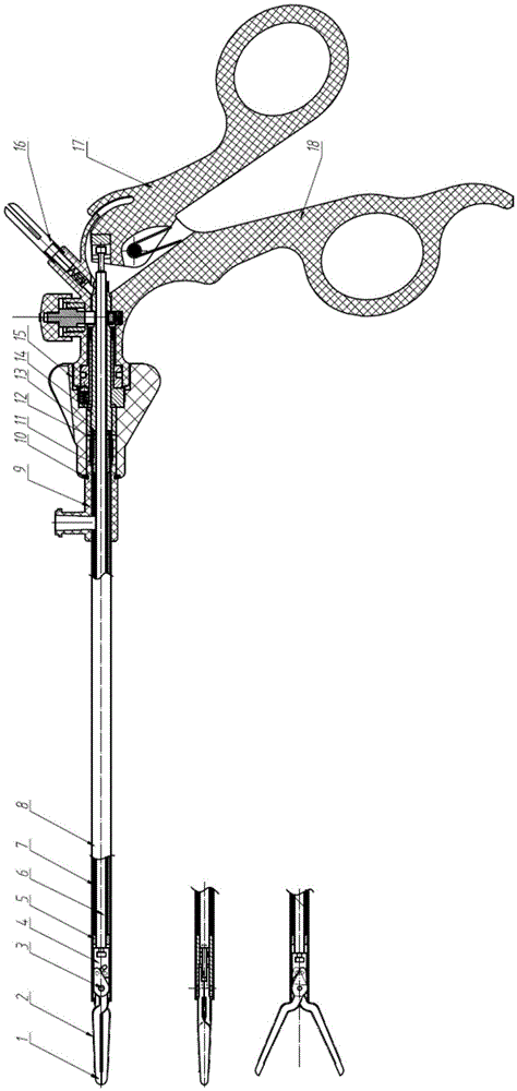 Endoscopic multifunctional separating clamp