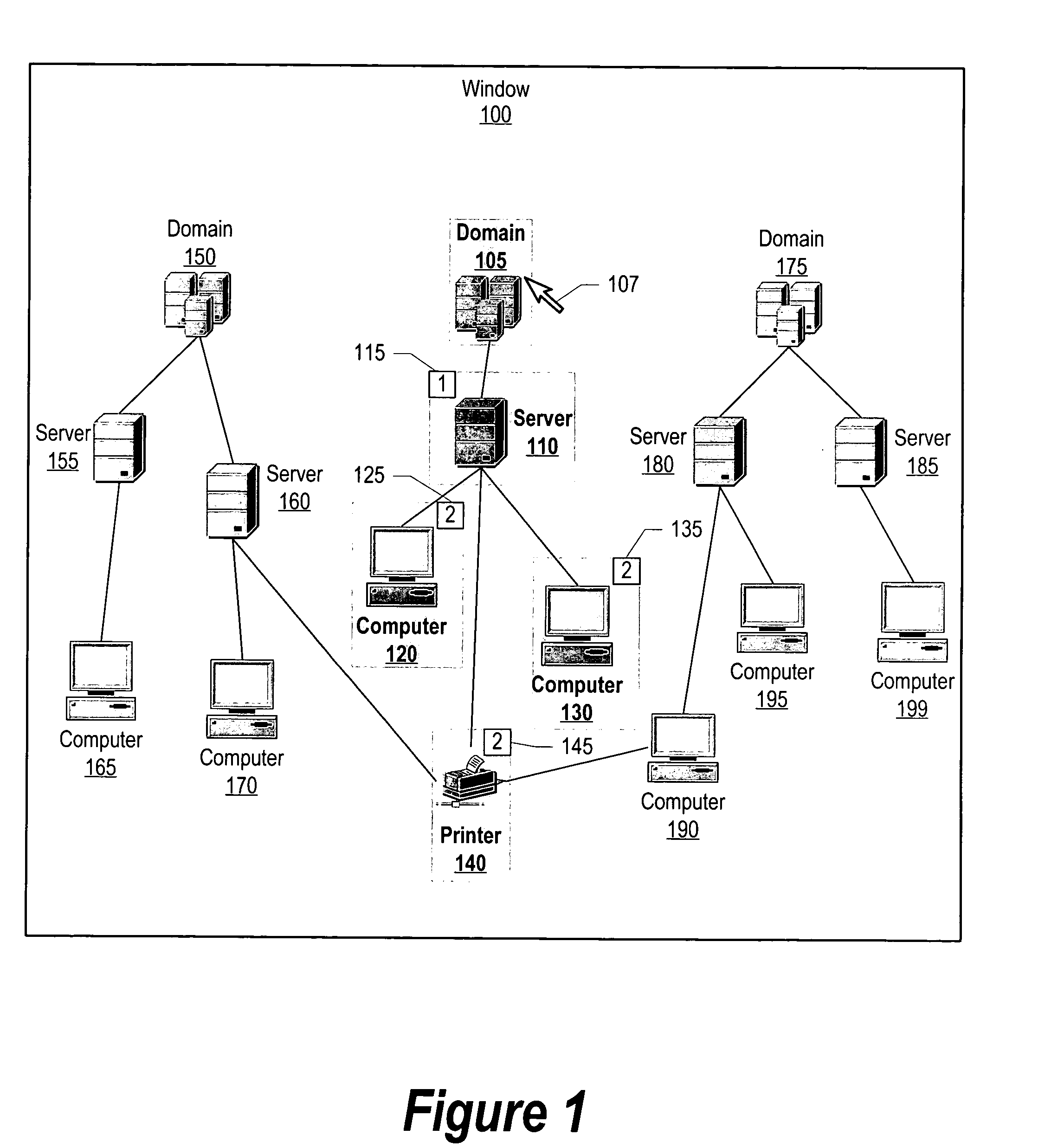 System and method for selection accelerator in topology views