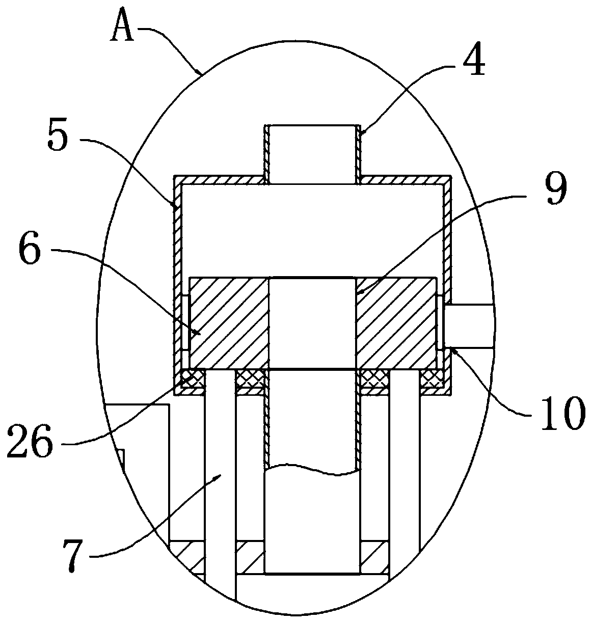 Filtering equipment of self-cleaning dust collector for spinning