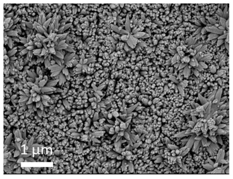 A method for preparing polyhedral iron oxyhydroxide film by corrosion recrystallization method