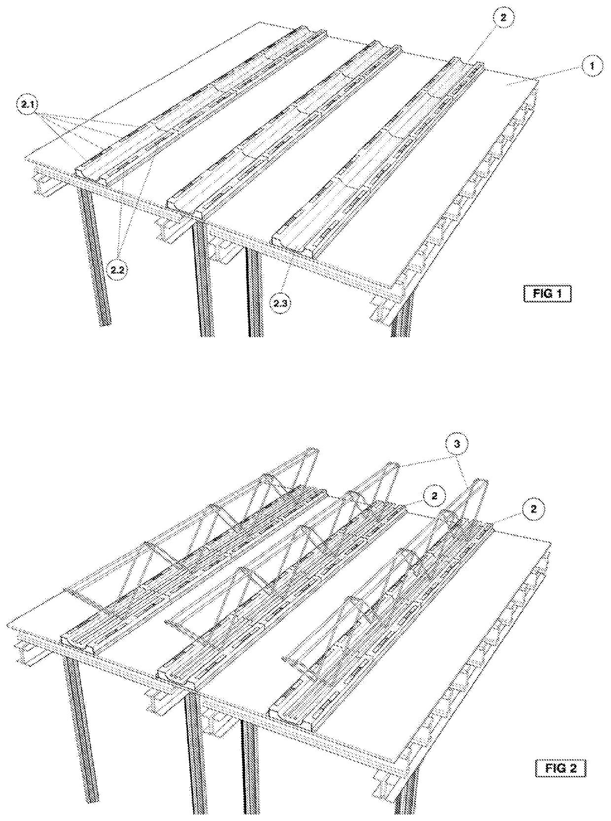 Moulding unit for girder construction by means of quick-assembly systems