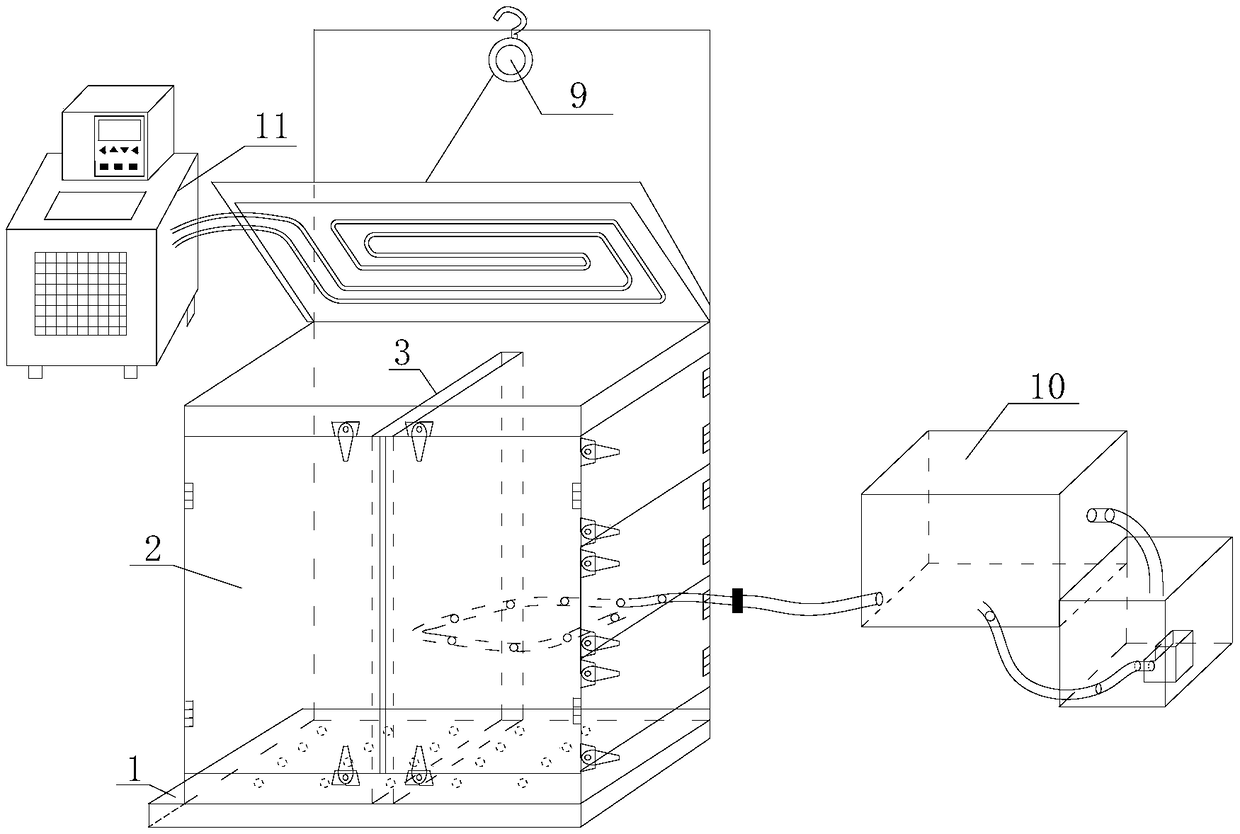 Model test device and method for foundation pit supporting system