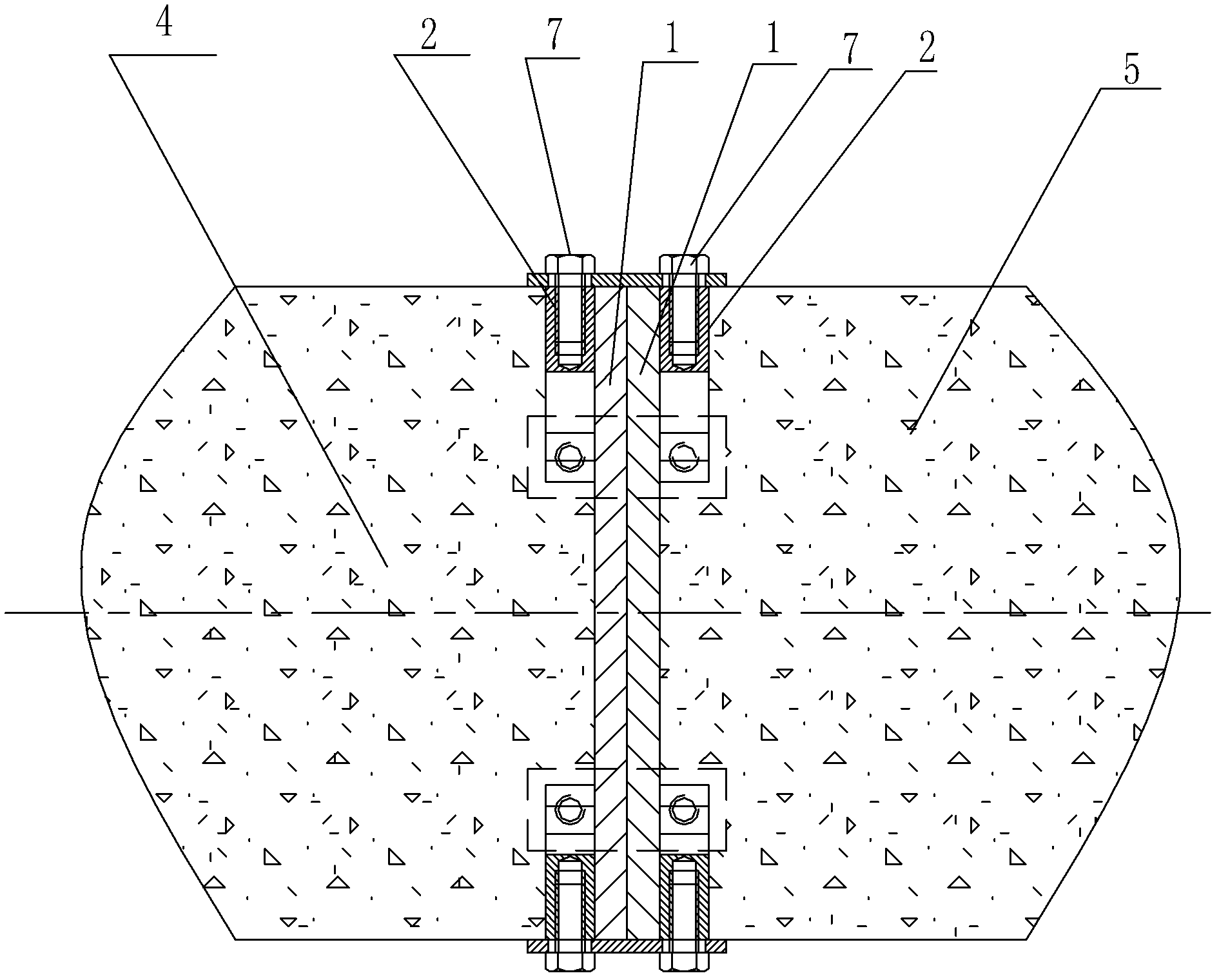 Single nut seat assembly type pulling-resistant joint