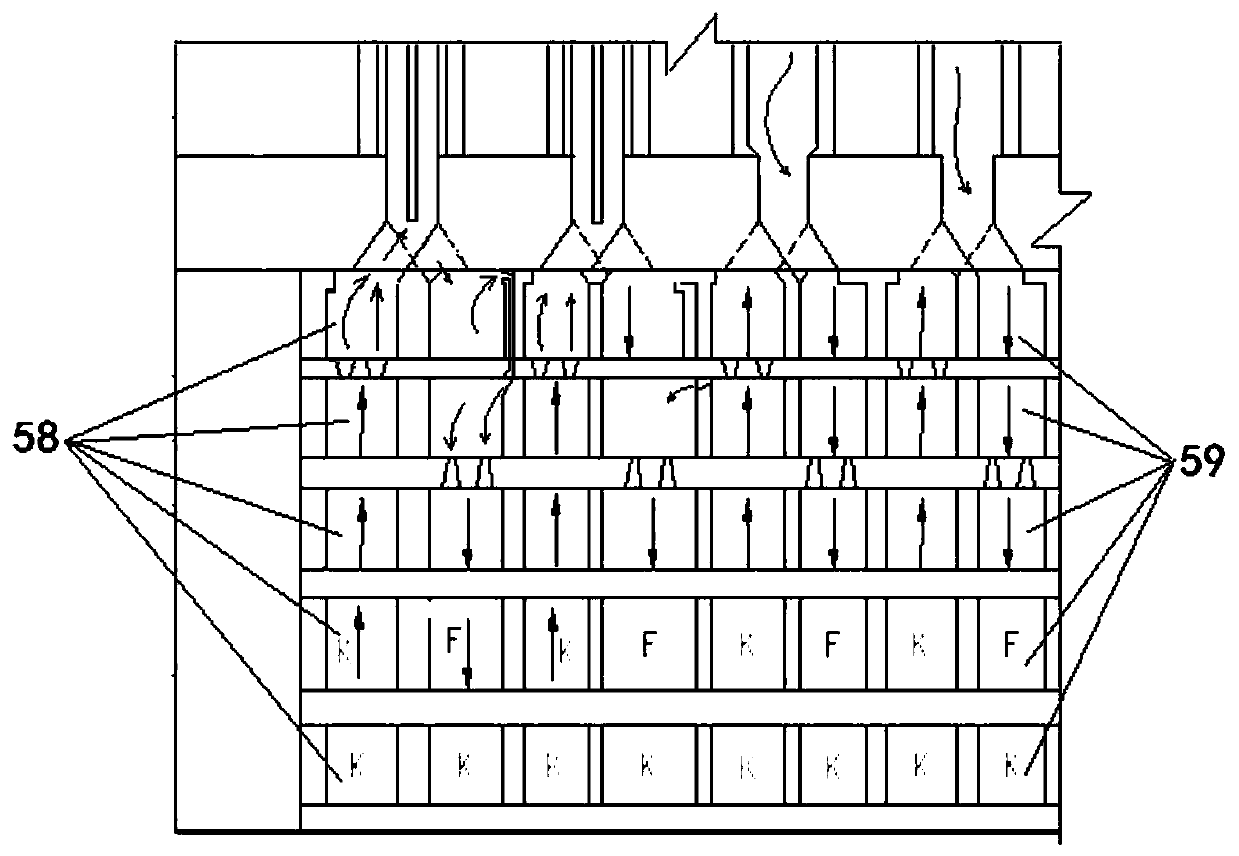 Heat exchange chamber of coke oven and coke oven