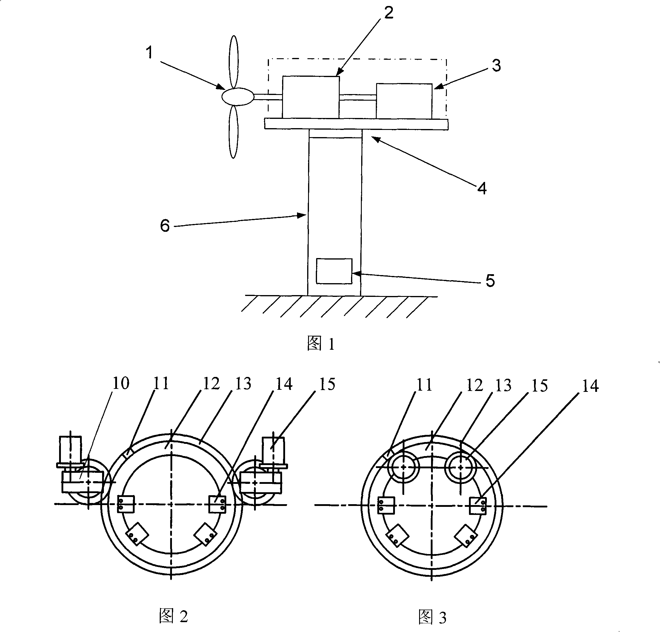 Off-course driving device of wind-driven generator