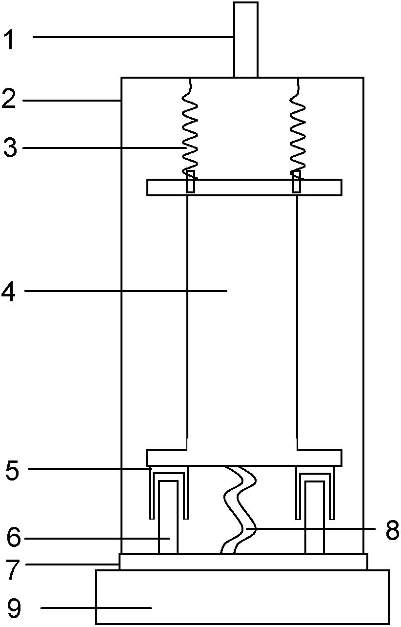 Vibration reduction structure of low-temperature scanning near-field optical microscope