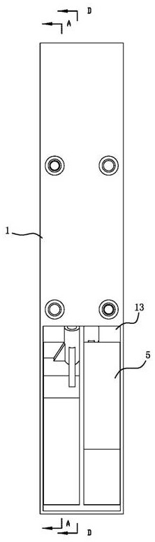 Pendulum bob descent control device and working method thereof