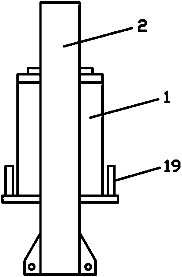 Frame type device for simulating ultrahigh pressure environment and testing method