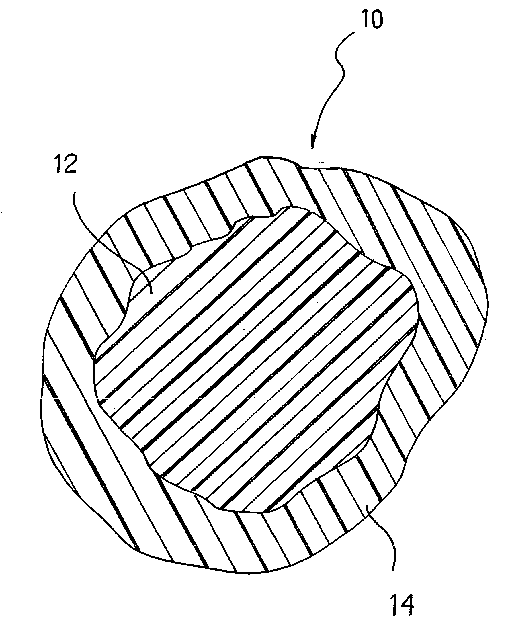 Infill material for synthetic-grass structures, corresponding synthetic-grass structure and process of preparation