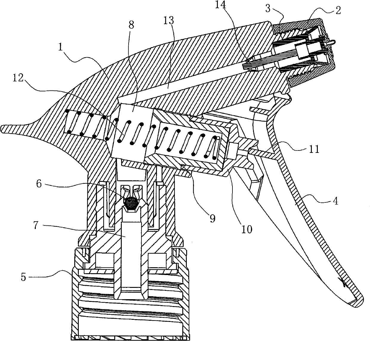 Spray nozzle of sprayer