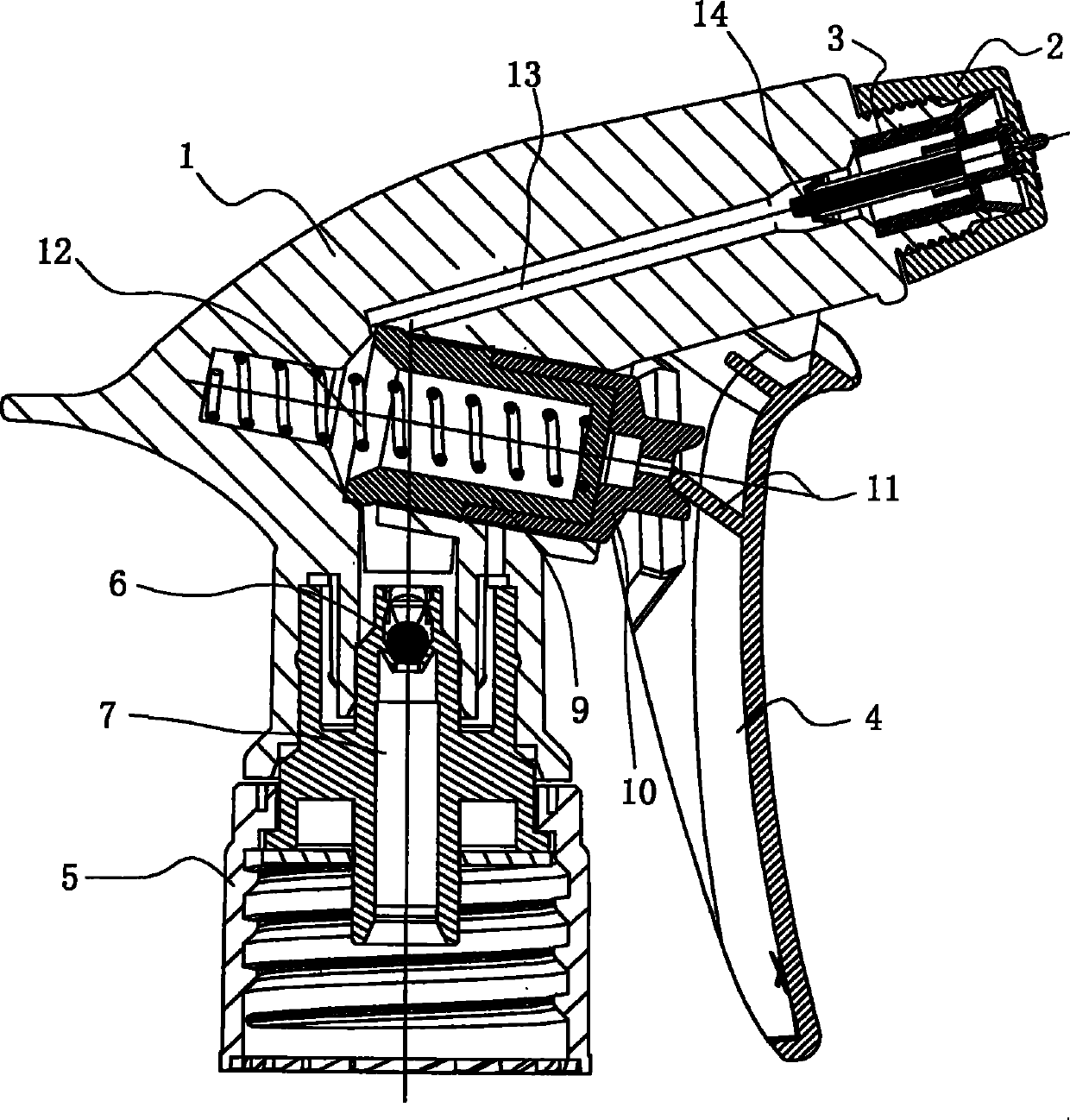 Spray nozzle of sprayer