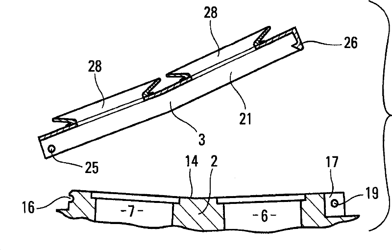 Device for rapid connection between a totally implantable heart prosthesis and natural auricles