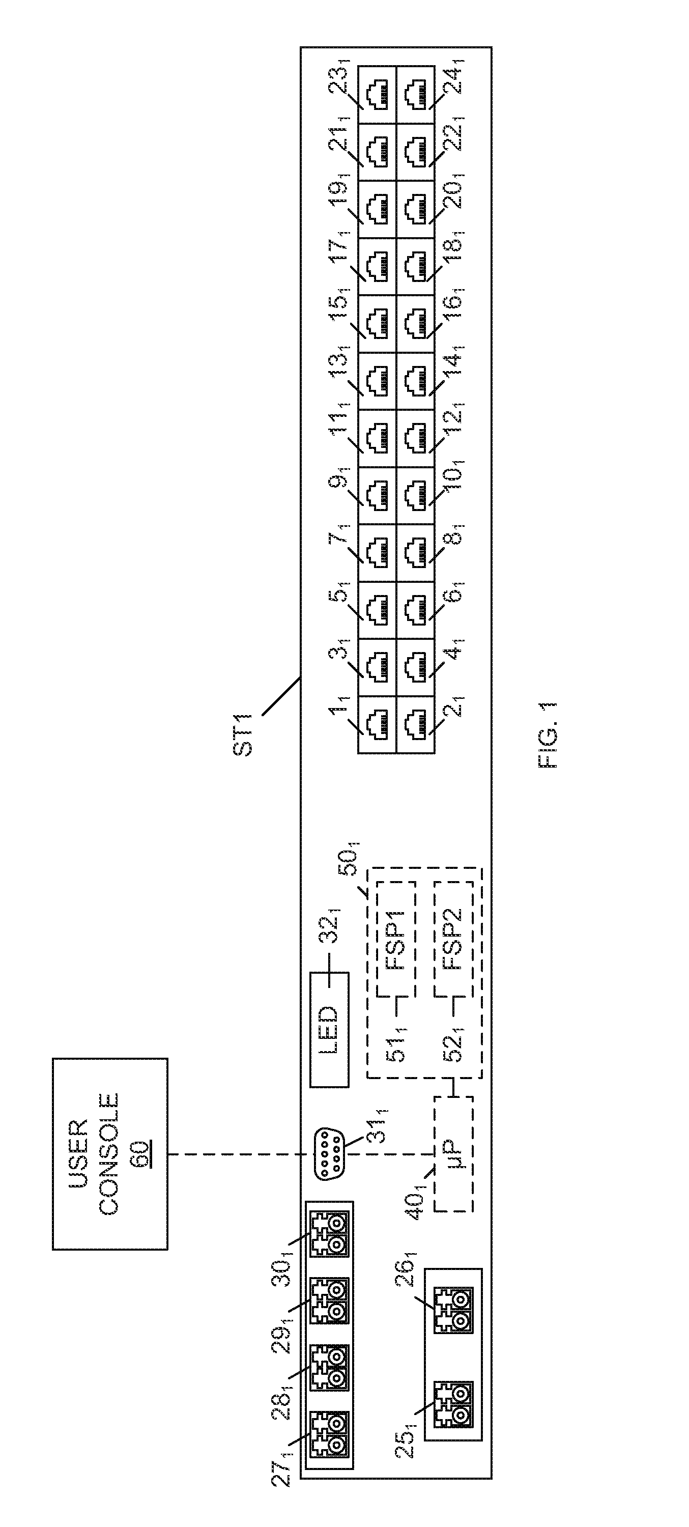 Flexible stacking port