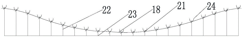 Construction method for slowly-bonded hollow prestressing floor slab through large-span ultra-thick cast-in-place post-tensioning method