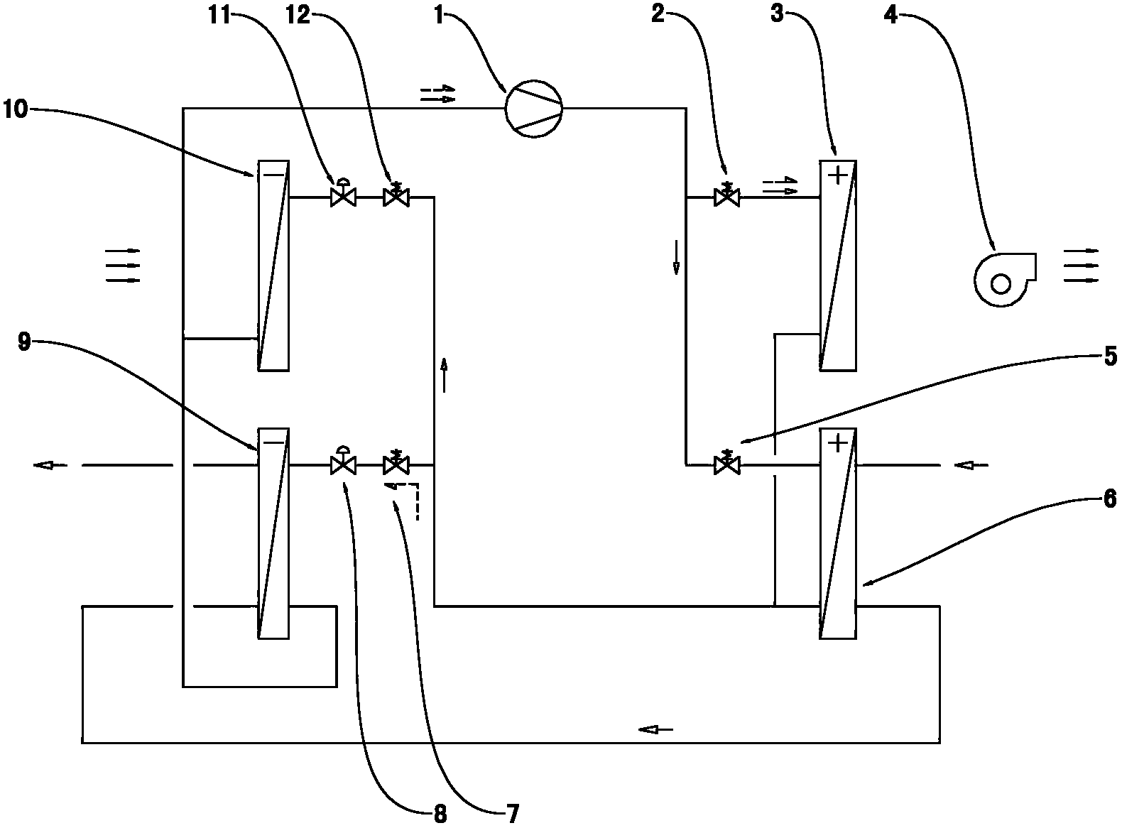 Heat pump dehumidifier