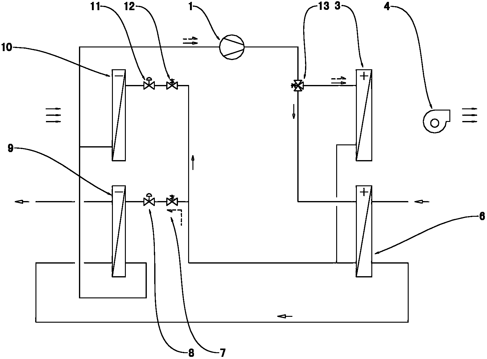 Heat pump dehumidifier