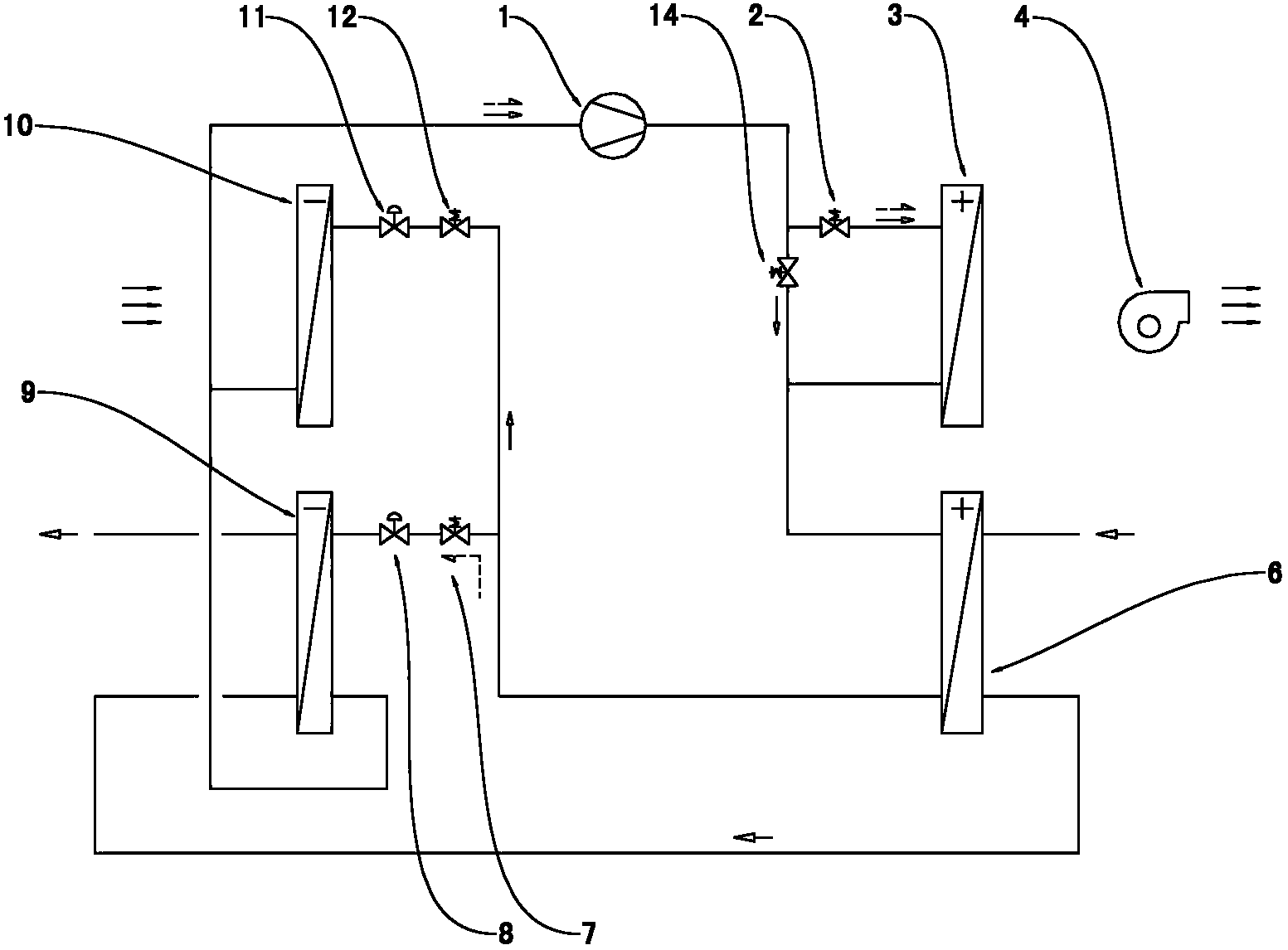 Heat pump dehumidifier