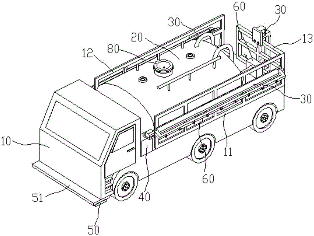 A sprinkler for a construction site