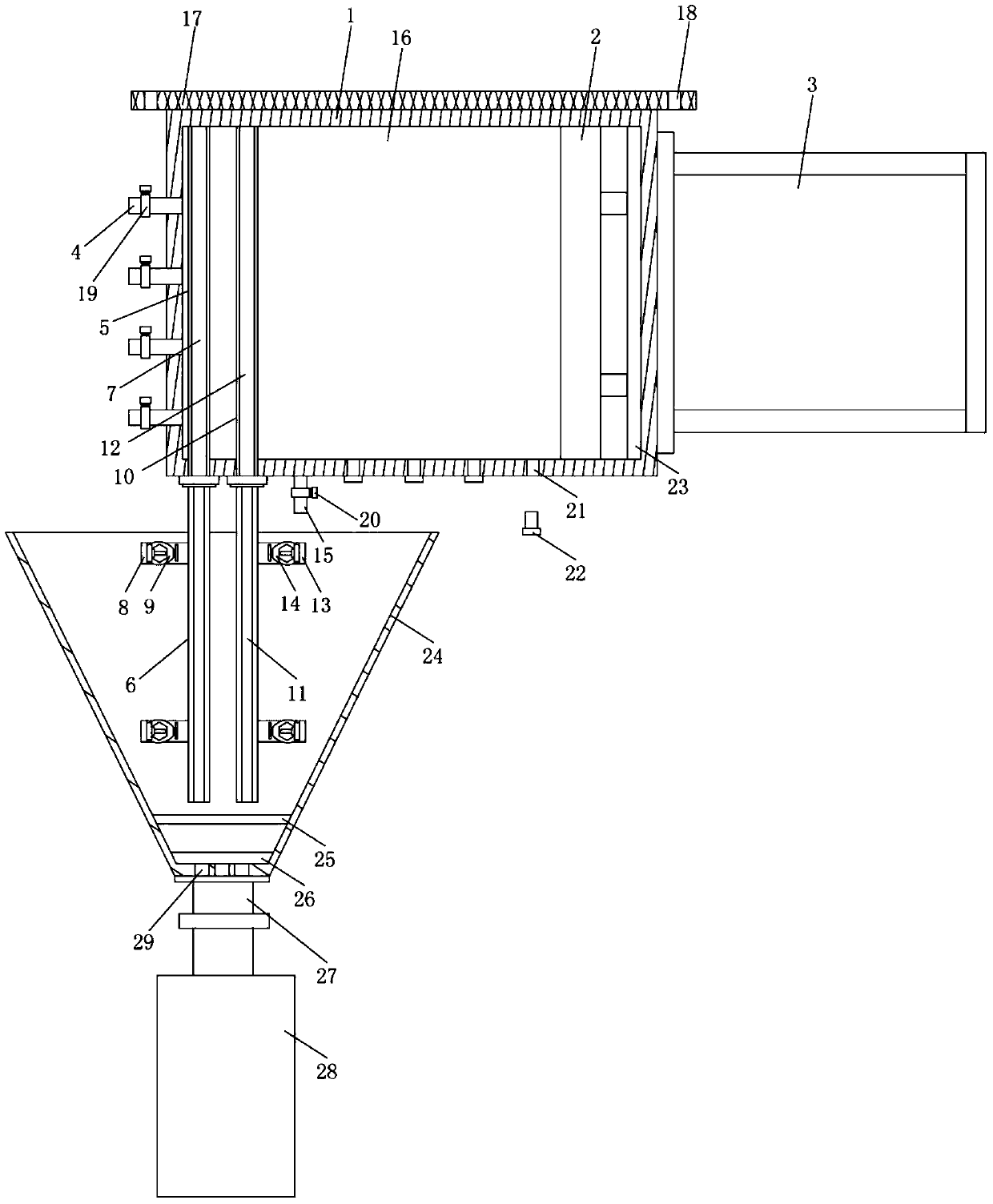 Blower equipment for cable processing