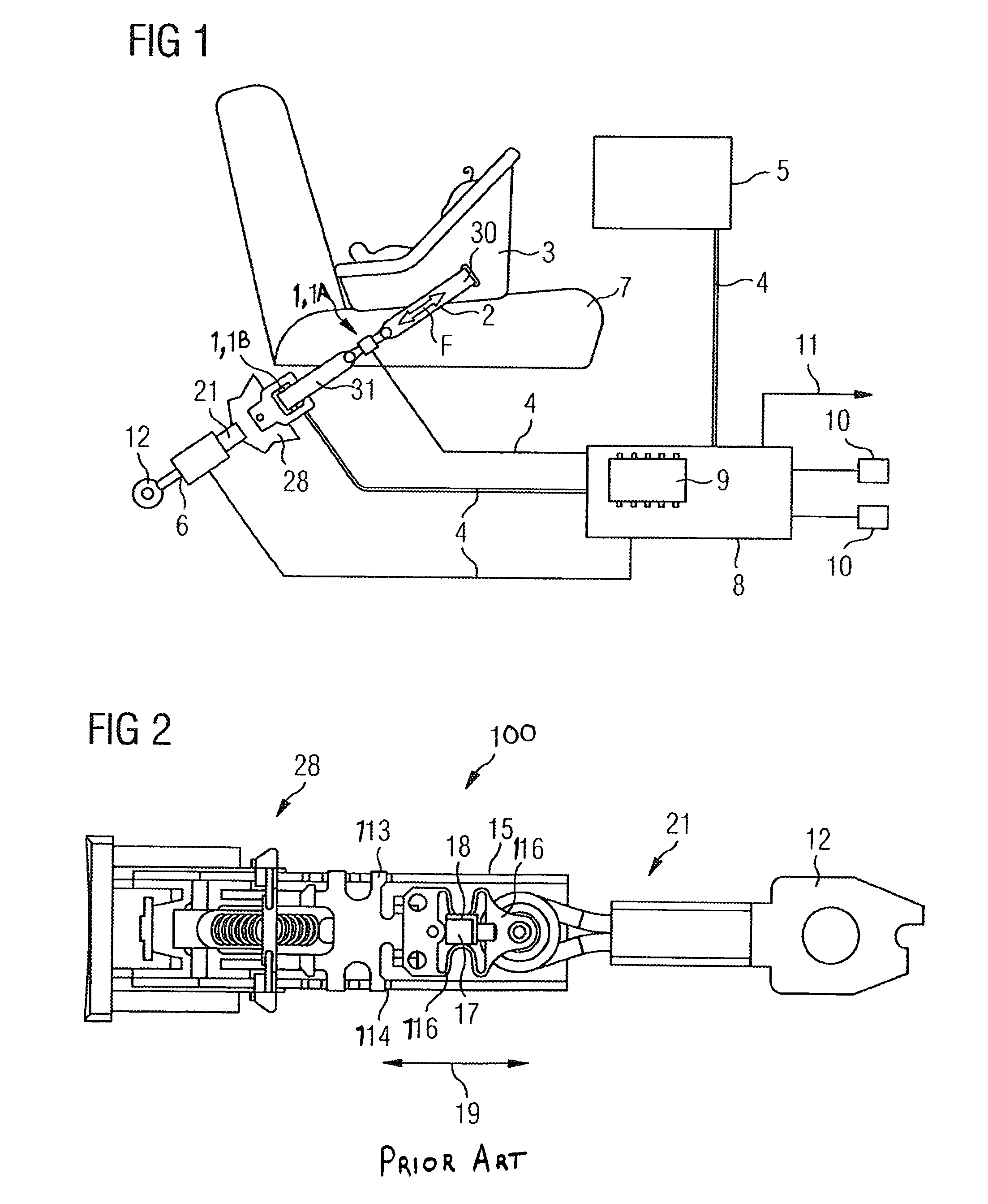 Belt force measuring device